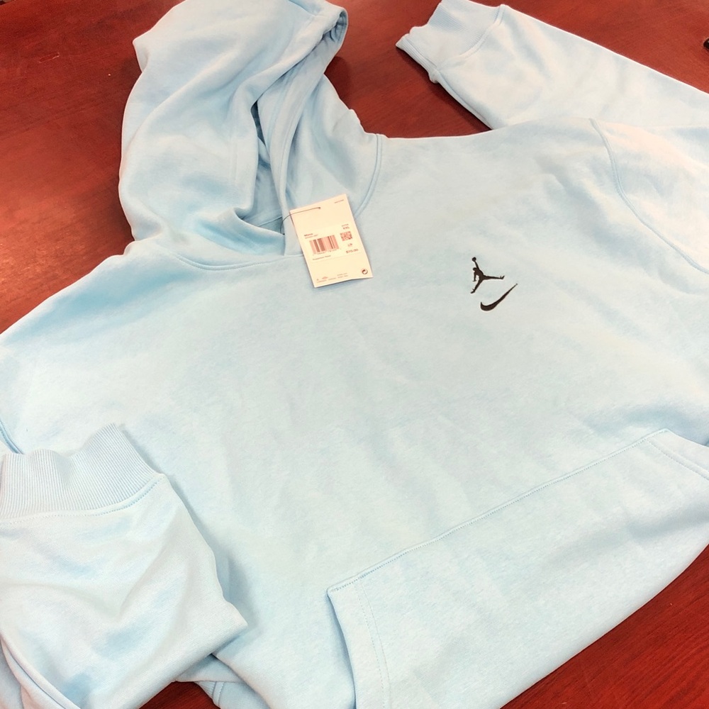 Nike Air Jordan Light Blue Hoodie Brand New XXL